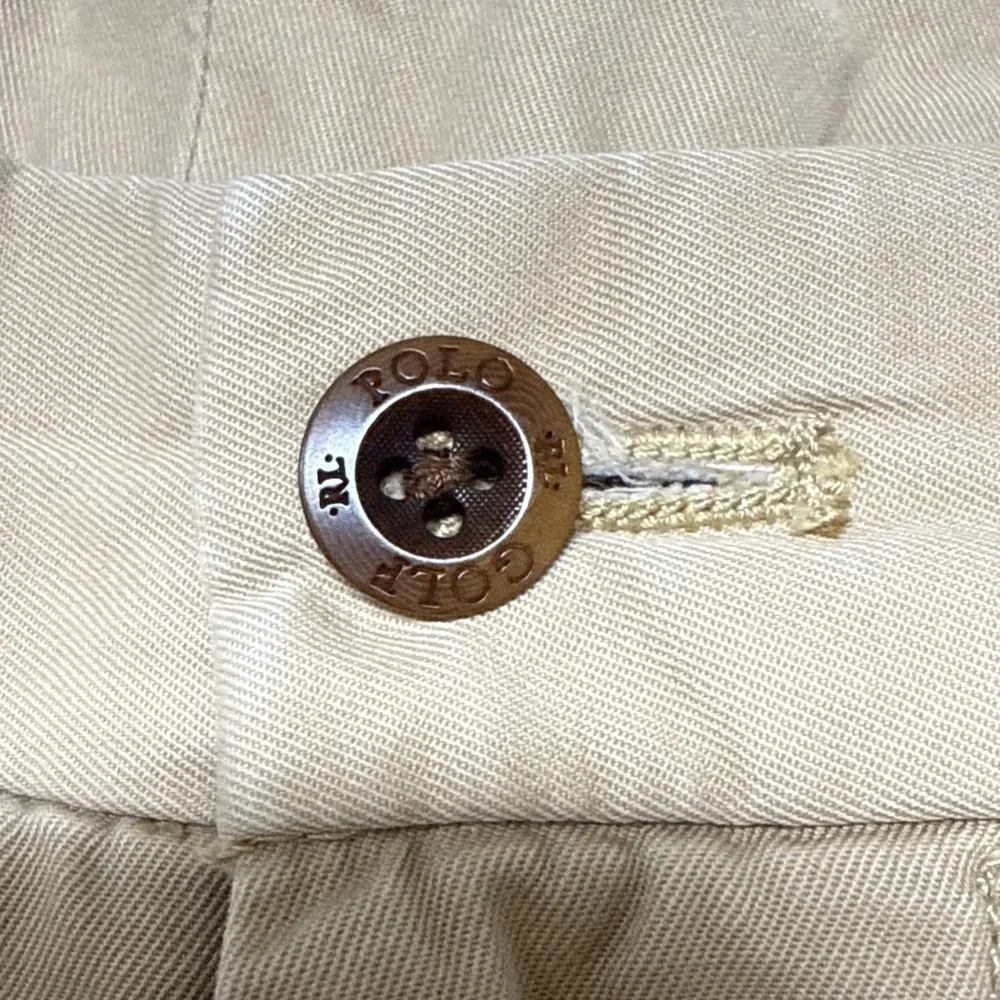 Polo Ralph Lauren Golf Size 38 Men's Khaki Chino Shorts All Over Golfer